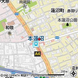 松乃家 本蓮沼店周辺の地図