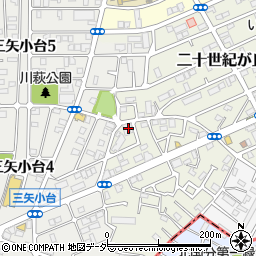 千葉県松戸市二十世紀が丘萩町196-3周辺の地図