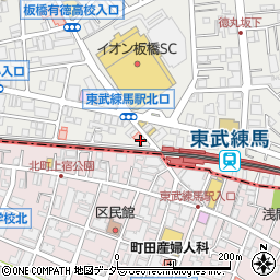 松屋東武練馬店周辺の地図