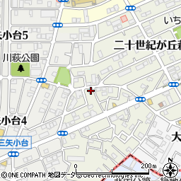 千葉県松戸市二十世紀が丘萩町182周辺の地図