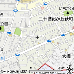 千葉県松戸市二十世紀が丘萩町181-8周辺の地図