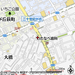 千葉県松戸市二十世紀が丘萩町276周辺の地図