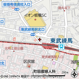 カレーハウスＣｏＣｏ壱番屋東武練馬駅前店周辺の地図