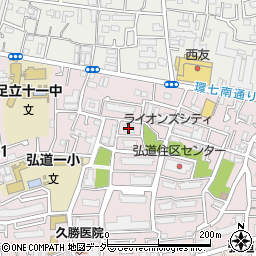 都営弘道二丁目第二－７号棟周辺の地図