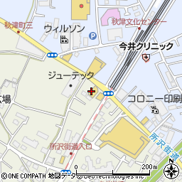 ぼん天久米川店周辺の地図