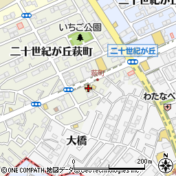千葉県松戸市二十世紀が丘萩町253周辺の地図