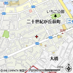 千葉県松戸市二十世紀が丘萩町144周辺の地図