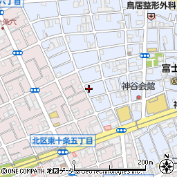 産経新聞　十条・東十条専売所周辺の地図