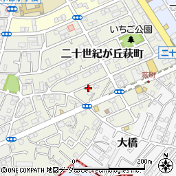 千葉県松戸市二十世紀が丘萩町143周辺の地図