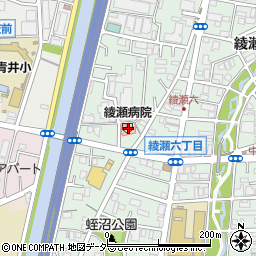 綾瀬病院周辺の地図