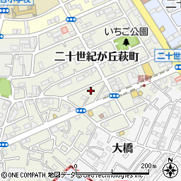 千葉県松戸市二十世紀が丘萩町139周辺の地図