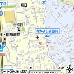 東京都足立区扇3丁目周辺の地図