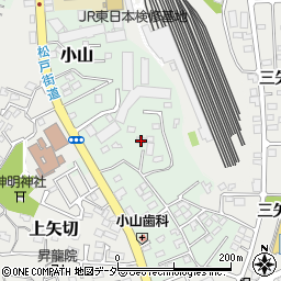 千葉県松戸市小山764-1周辺の地図