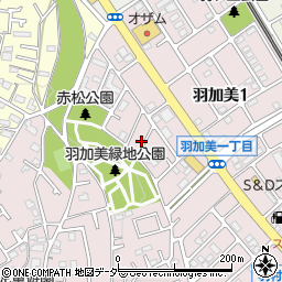 東京都羽村市羽加美1丁目4-5周辺の地図