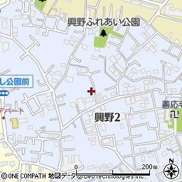 東京都足立区興野2丁目周辺の地図