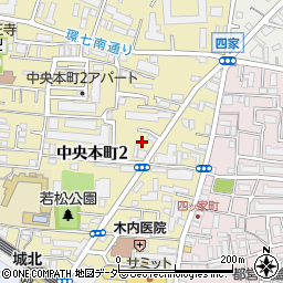 東京都足立区中央本町2丁目15周辺の地図