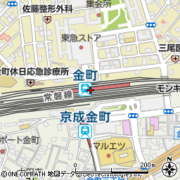 金町駅周辺の地図