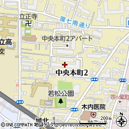 東京都足立区中央本町2丁目14周辺の地図