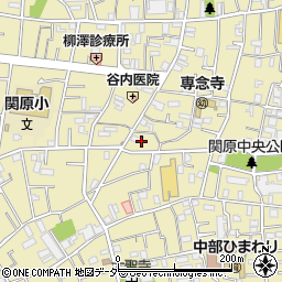 東京都足立区関原3丁目4周辺の地図