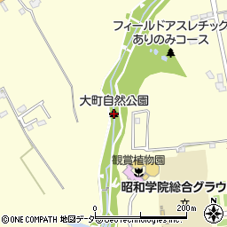 大町自然公園周辺の地図