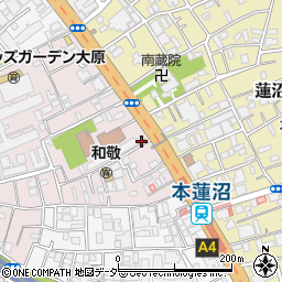 セブンイレブン板橋本蓮沼駅西店周辺の地図