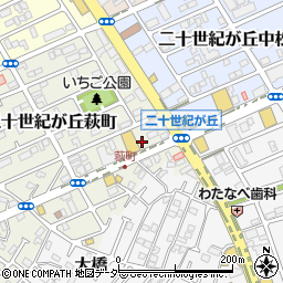 千葉県松戸市二十世紀が丘萩町17-4周辺の地図