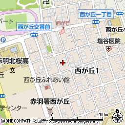 東京都北区西が丘1丁目38周辺の地図