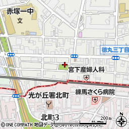 徳丸公園トイレ周辺の地図