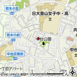 東京都板橋区中台3丁目周辺の地図
