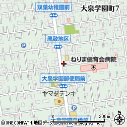 ファイン薬局　練馬大泉学園周辺の地図