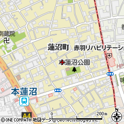 東京都板橋区蓮沼町28周辺の地図
