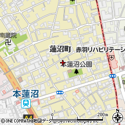 東京都板橋区蓮沼町周辺の地図
