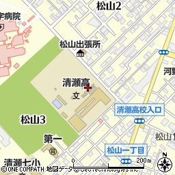 東京都清瀬市松山周辺の地図