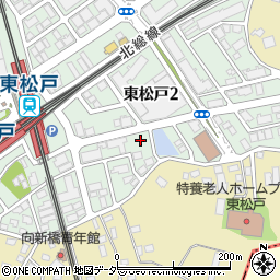 タイムズ東松戸駅前第９駐車場周辺の地図