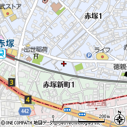 セブンイレブン板橋赤塚１丁目店周辺の地図