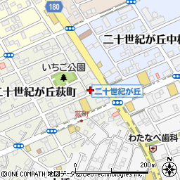 千葉県松戸市二十世紀が丘萩町10-7周辺の地図