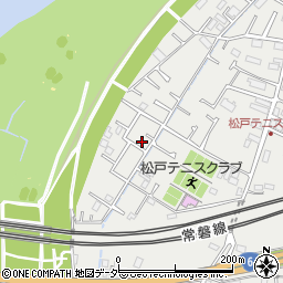 千葉県松戸市上矢切1650-3周辺の地図