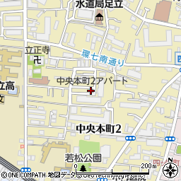 中央本町２アパート周辺の地図