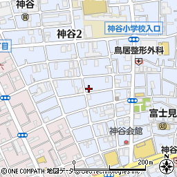 サニット神谷店周辺の地図