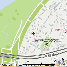 千葉県松戸市上矢切1650-2周辺の地図