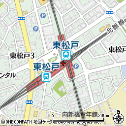 東松戸駅周辺の地図