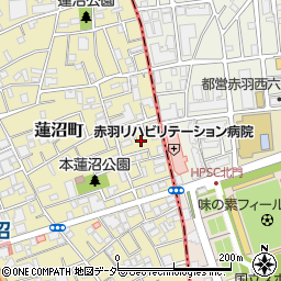 東京都板橋区蓮沼町34周辺の地図
