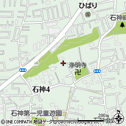 埼玉県新座市石神周辺の地図
