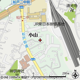 千葉県松戸市小山722-2周辺の地図