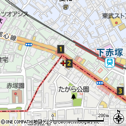 ローソン練馬田柄二丁目店周辺の地図