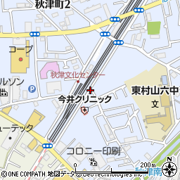 秋津文化センター周辺の地図