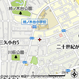 千葉県松戸市二十世紀が丘萩町80周辺の地図