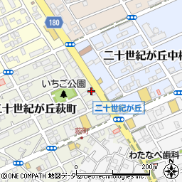 千葉県松戸市二十世紀が丘萩町10-4周辺の地図