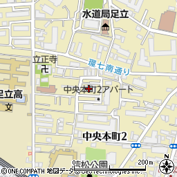 都営中央本町二丁目アパート２号棟周辺の地図