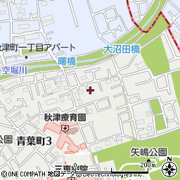 東京都東村山市青葉町3丁目36周辺の地図